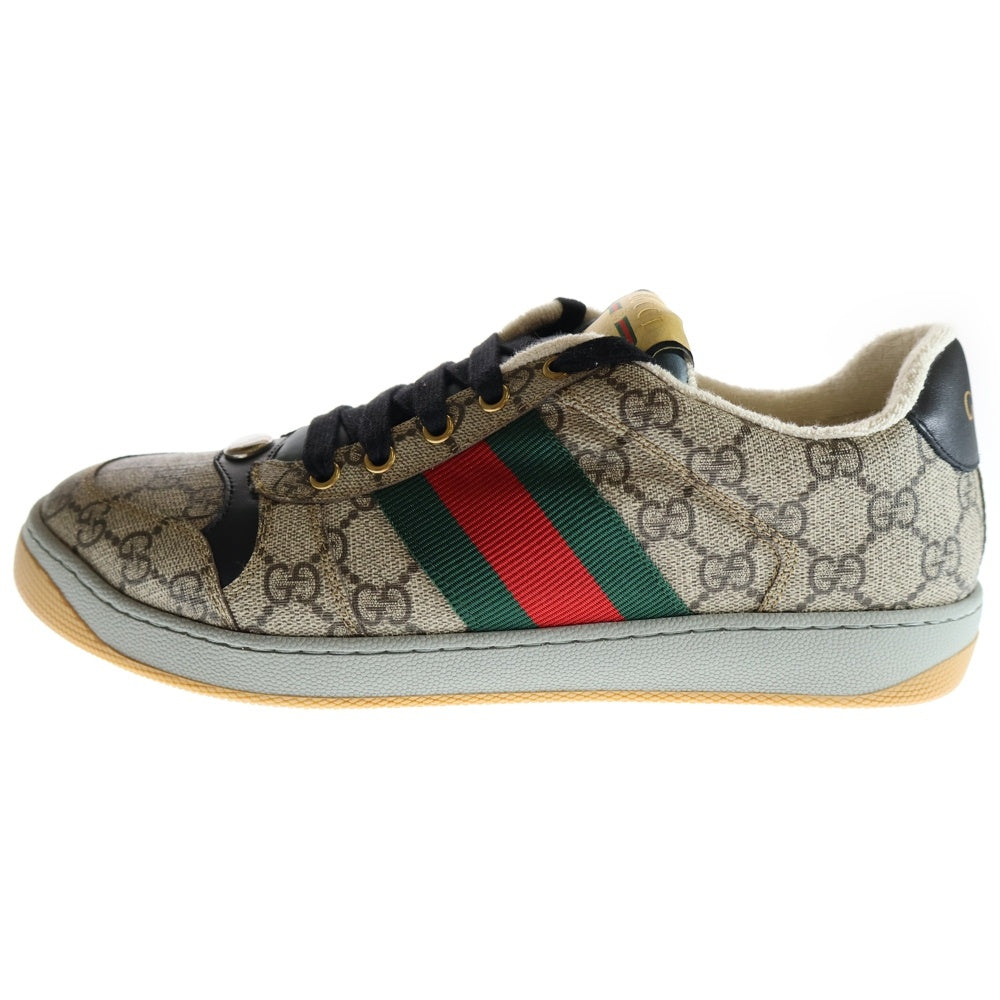 GUCCI(グッチ) Screener sneakers スクリーナースニーカー GGロゴスニーカー シューズ ベージュ
