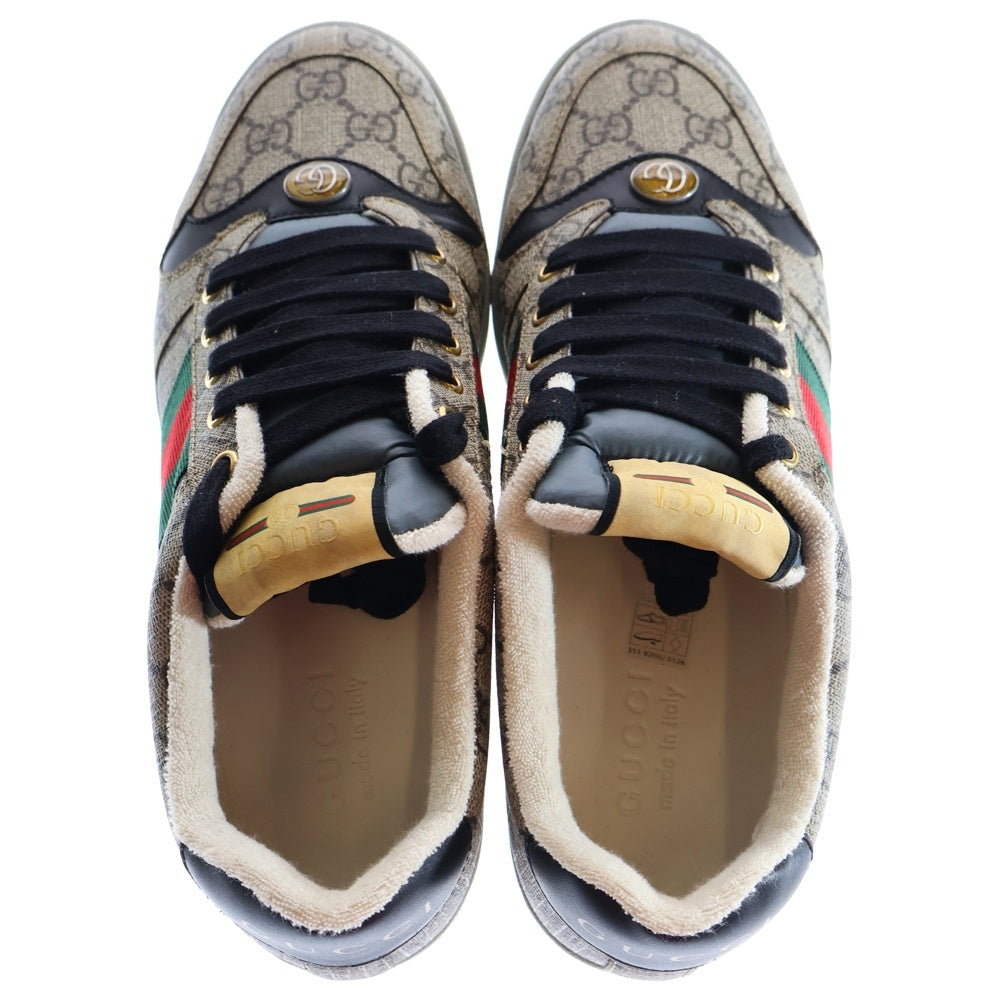 GUCCI(グッチ) Screener sneakers スクリーナースニーカー GGロゴスニーカー シューズ ベージュ
