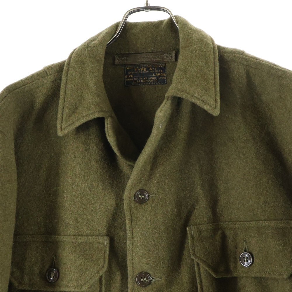 Buzz Rickson's(バズリクソンズ) a-1 flying heavy ジャケット ウールブランケット ジャケット カーキ AF33 -12106
