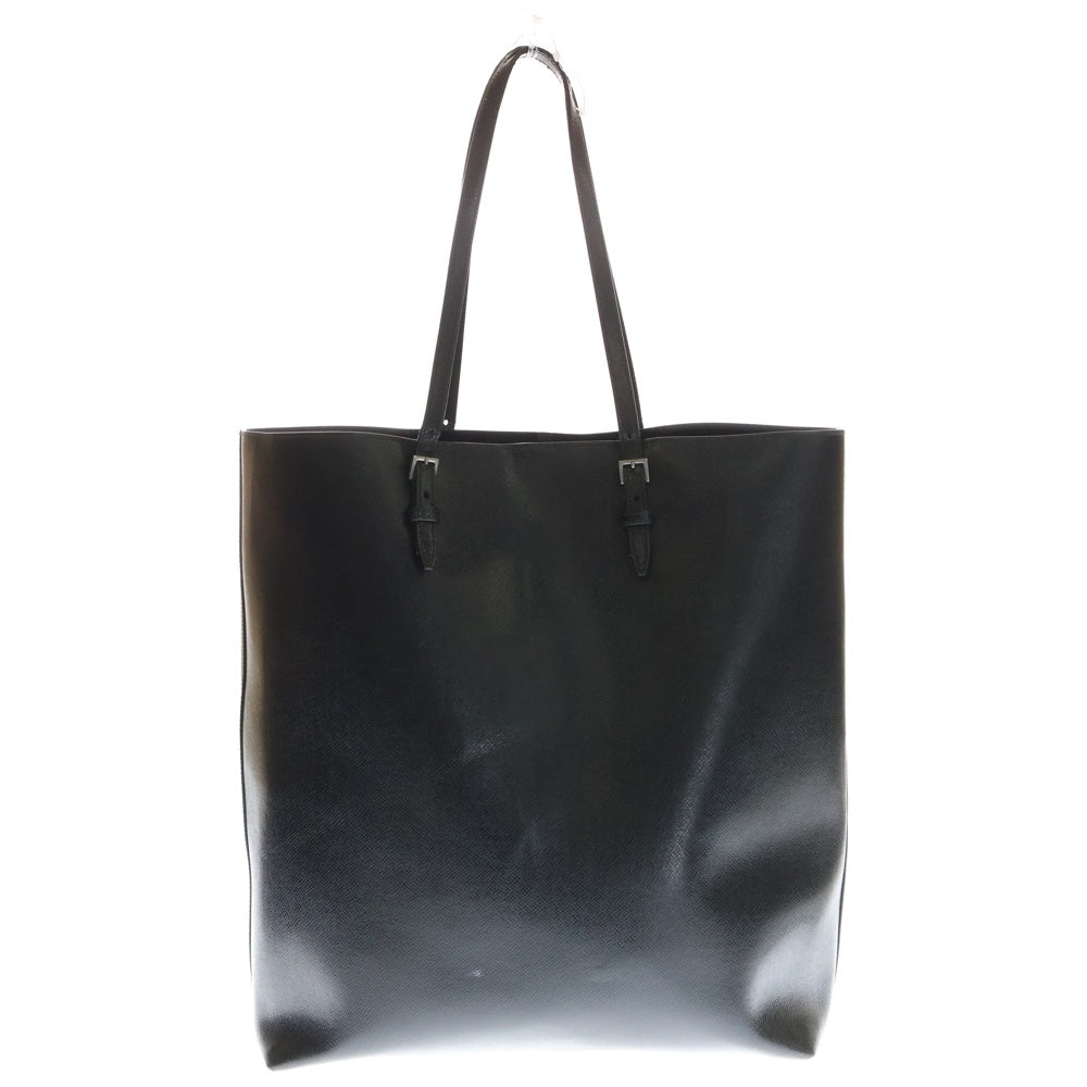 SAINT LAURENT PARIS(サンローランパリ) SHOPPING BAG レザー トートバッグ ハンドバッグ ブラック MAL607650