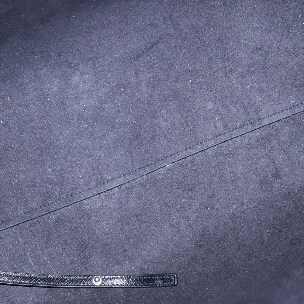 SAINT LAURENT PARIS(サンローランパリ) SHOPPING BAG レザー トートバッグ ハンドバッグ ブラック MAL607650