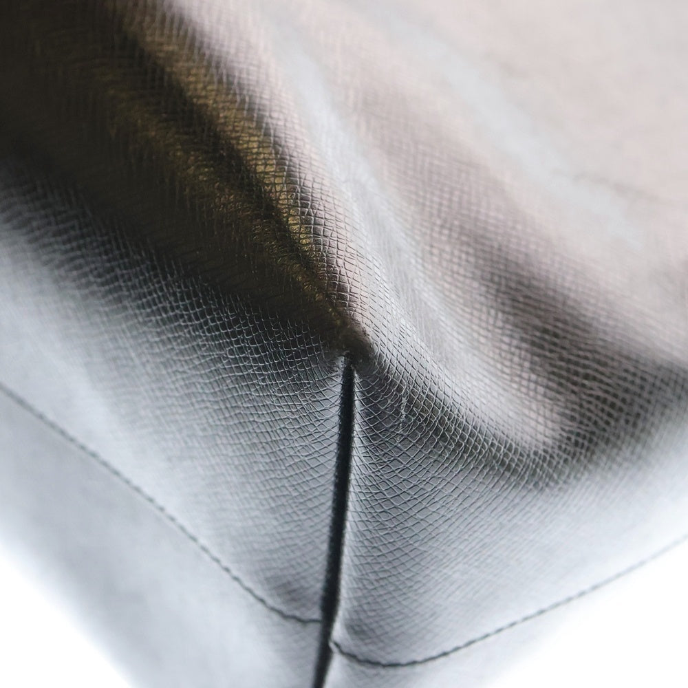 SAINT LAURENT PARIS(サンローランパリ) SHOPPING BAG レザー トートバッグ ハンドバッグ ブラック MAL607650