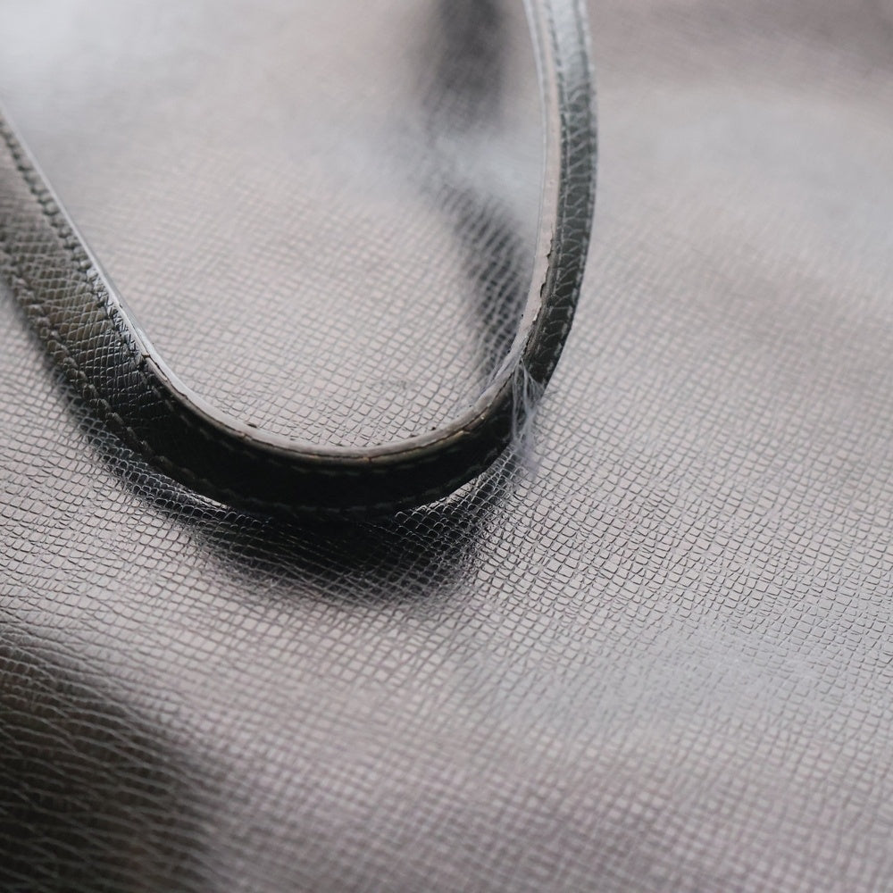 SAINT LAURENT PARIS(サンローランパリ) SHOPPING BAG レザー トートバッグ ハンドバッグ ブラック MAL607650