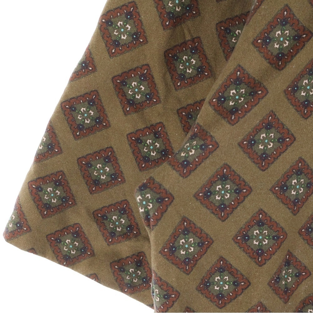 DRIES VAN NOTEN(ドリスヴァンノッテン) 総柄デザイン 半袖Tシャツ カットソー ブラウン