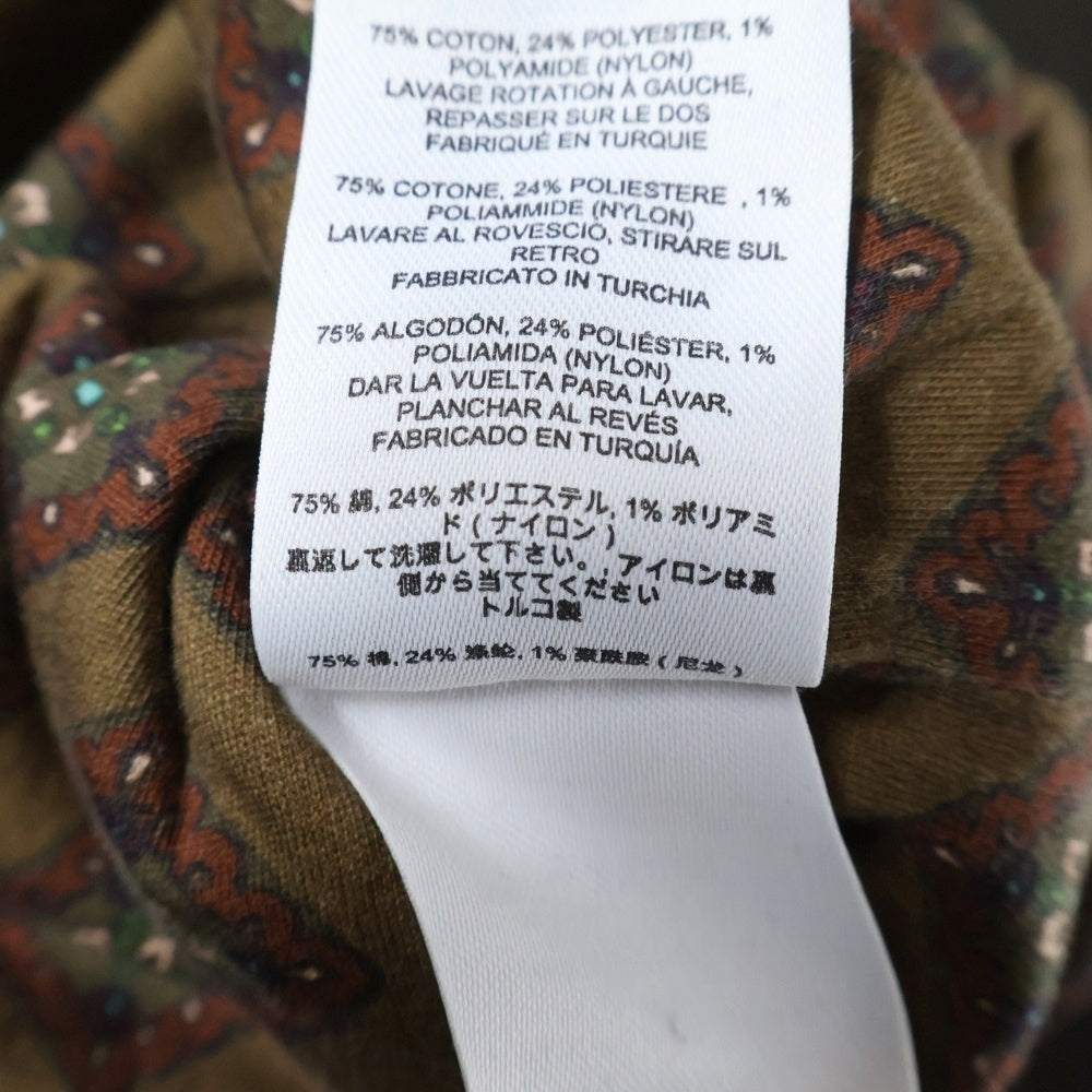 DRIES VAN NOTEN(ドリスヴァンノッテン) 総柄デザイン 半袖Tシャツ カットソー ブラウン