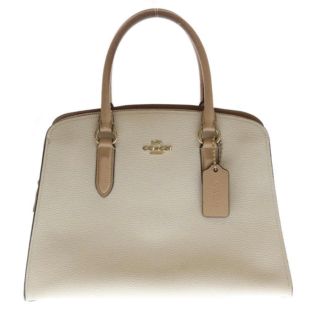 COACH(コーチ) チャニング キャリー 2WAYレザーハンドバック アイボリー 76089
