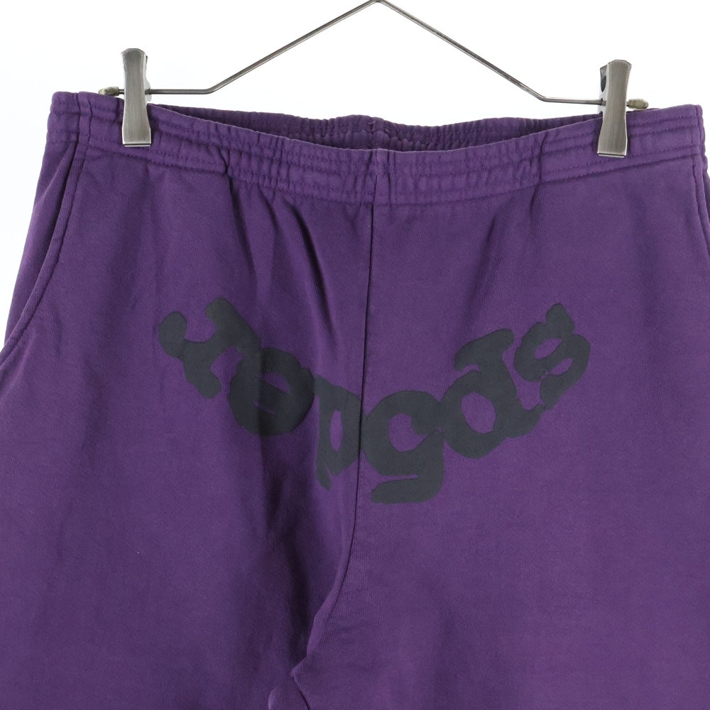 SP5DER(スパイダー) フロントロゴスウェットパンツ ジョガーパンツ パープル