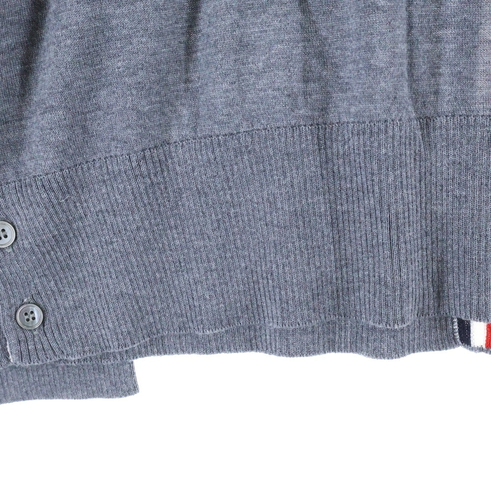 THOM BROWNE(トムブラウン) クルーネックニット ウールセーター グレー MKA279A-00014035