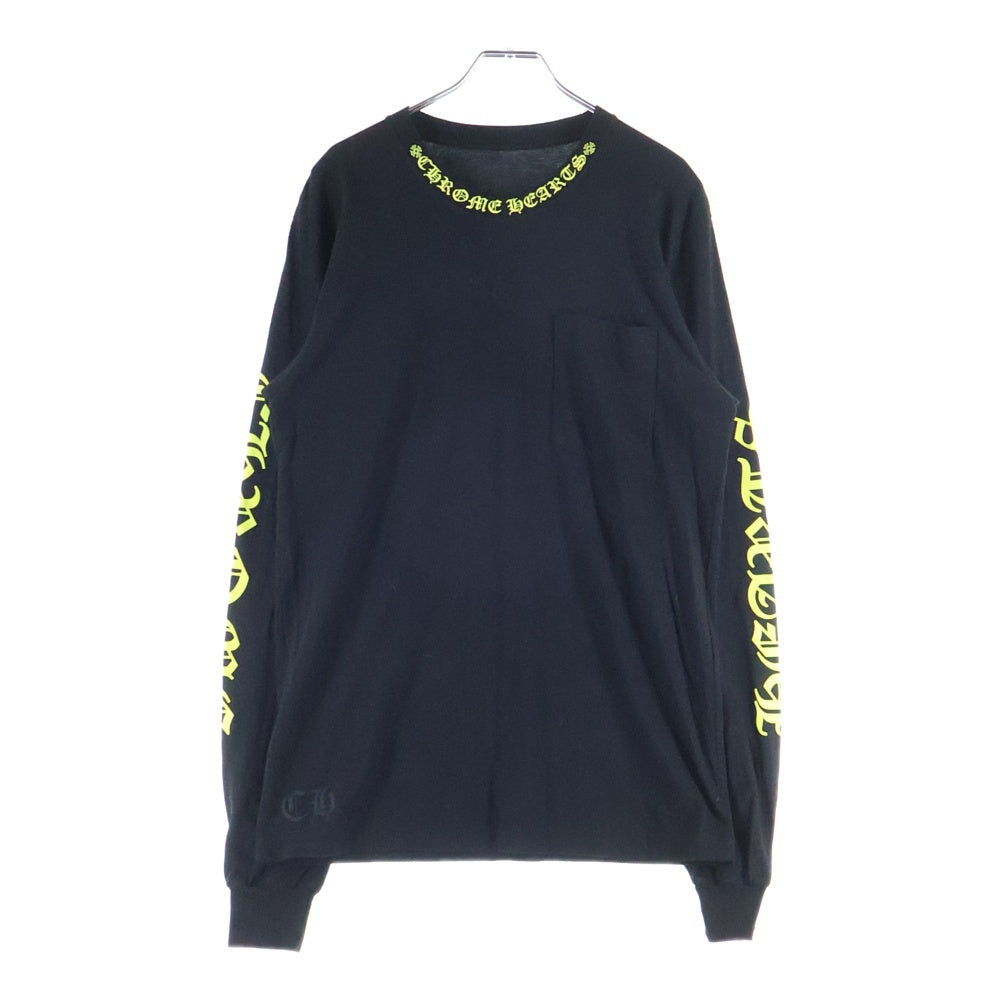 CHROME HEARTS(クロムハーツ) NECK LOGO S/S TEE ネック ロゴプリント