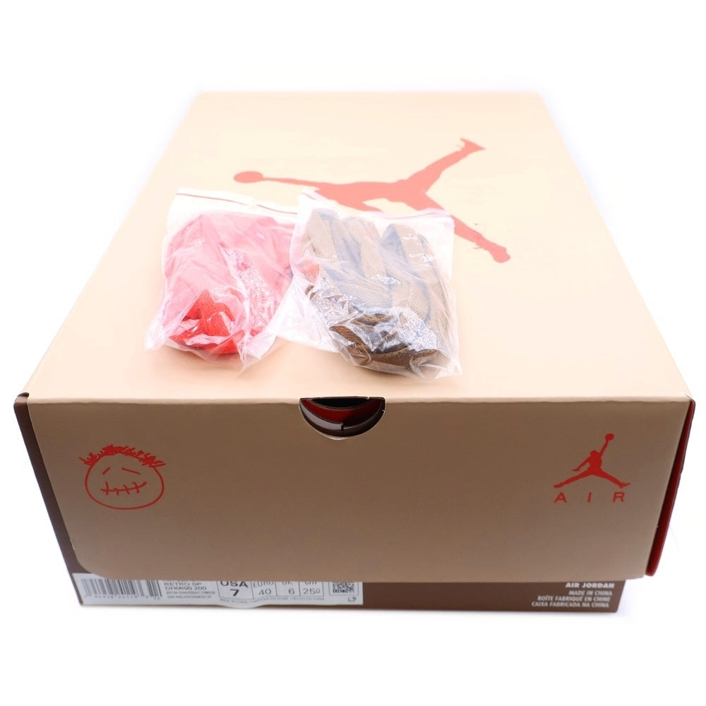 NIKE(ナイキ) ×TRAVIS SCOTT AIR JORDAN 6 RETRO SP BRITISH KAHKI トラヴィススコット エアジョーダン6 ハイカットスニーカー ベージュ US7/25.0cm DH0690-200