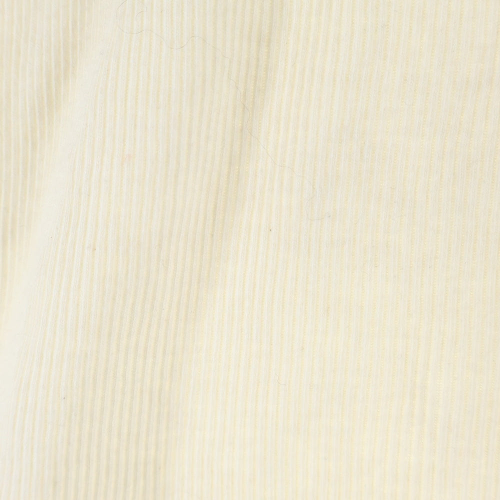 SAINT LAURENT PARIS(サンローランパリ) ロゴ刺繍 タンクトップ ノースリーブ カットソー ホワイト 761275