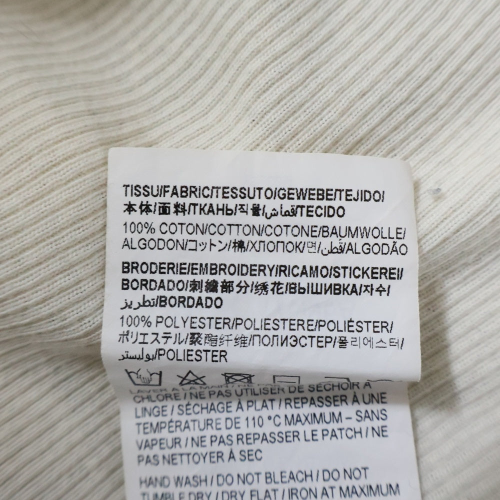 SAINT LAURENT PARIS(サンローランパリ) ロゴ刺繍 タンクトップ ノースリーブ カットソー ホワイト 761275