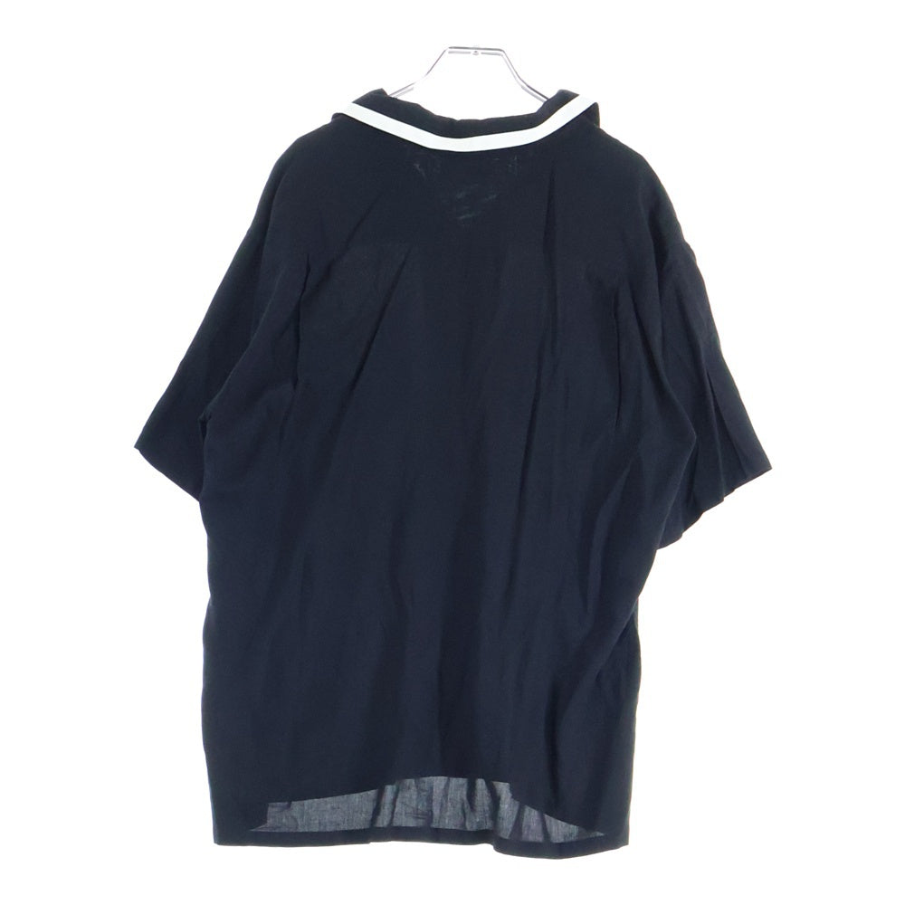 CELINE(セリーヌ) 21SS Loose Bowling Shirt ロゴ刺繍 ボーリングシャツ 半袖シャツ ブラック 2C516852C