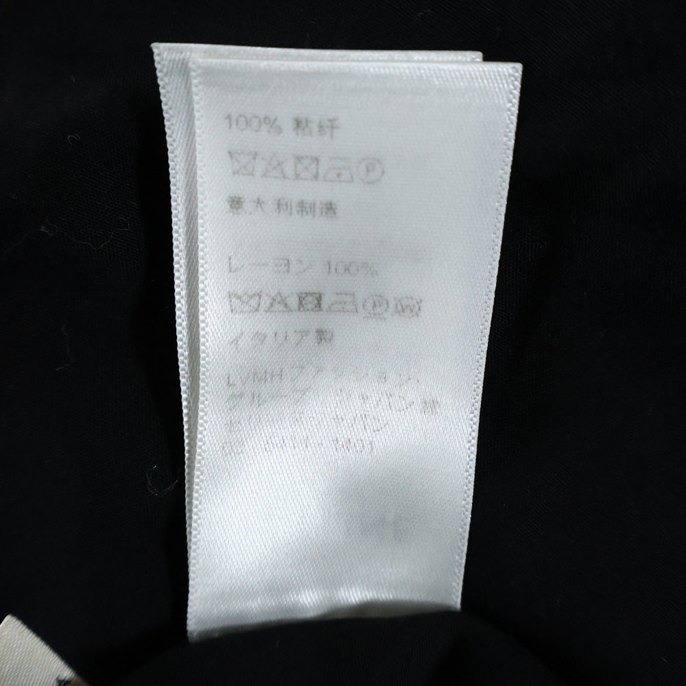 CELINE(セリーヌ) 21SS Loose Bowling Shirt ロゴ刺繍 ボーリングシャツ 半袖シャツ ブラック 2C516852C