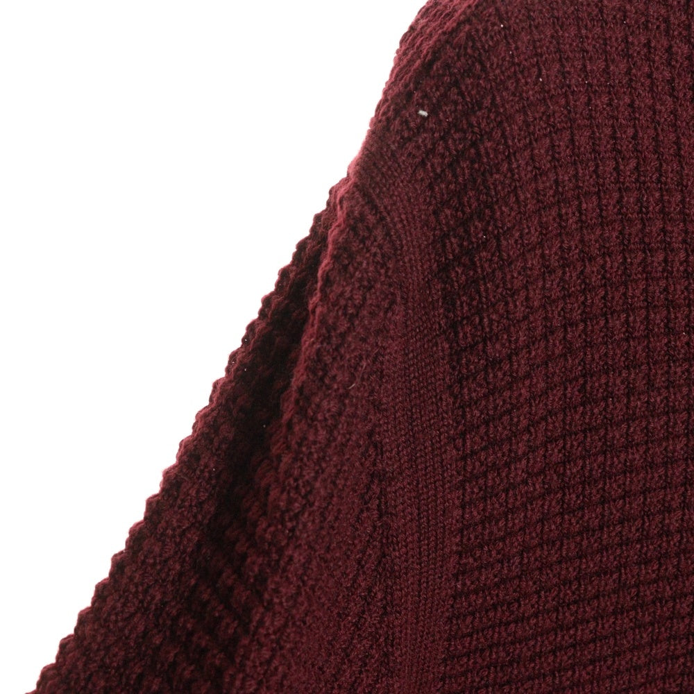 MONCLER(モンクレール) MAGLIONE TRICOT GIROCOLLO マリオーネ トリコ シロコロ ジャガードプルオーバーニット クルーネックセーター バーガンディー E2091044900 A9226