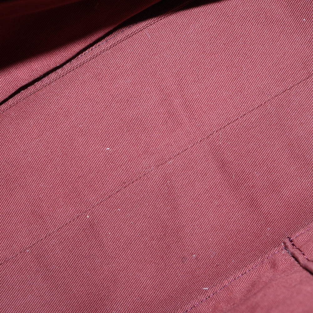 BURBERRY BLUE LABEL(バーバリーブルーレーベル) チェックウール ハンドバッグ レッド/ブラウン レディース