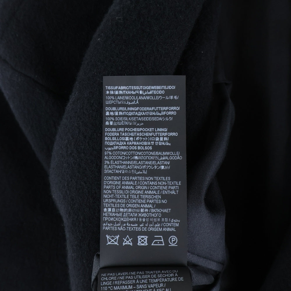 SAINT LAURENT PARIS(サンローランパリ) 23AW ウール オーバーサイズ チェスターコート ブラック 763953