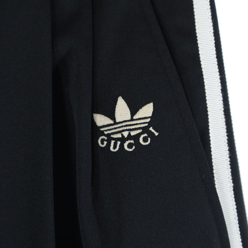 GUCCI(グッチ) × adidas アディダス サイドラインショートパンツ ハーフパンツ ブラック 722512 ZALDB