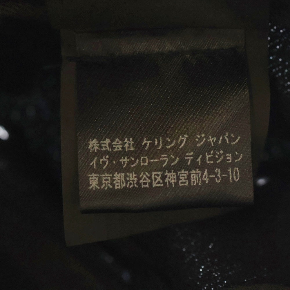 SAINT LAURENT PARIS(サンローランパリ) 16SS パームツリーキャップ トラッカーキャップ 帽子 ブラック 419293 Y3NM1