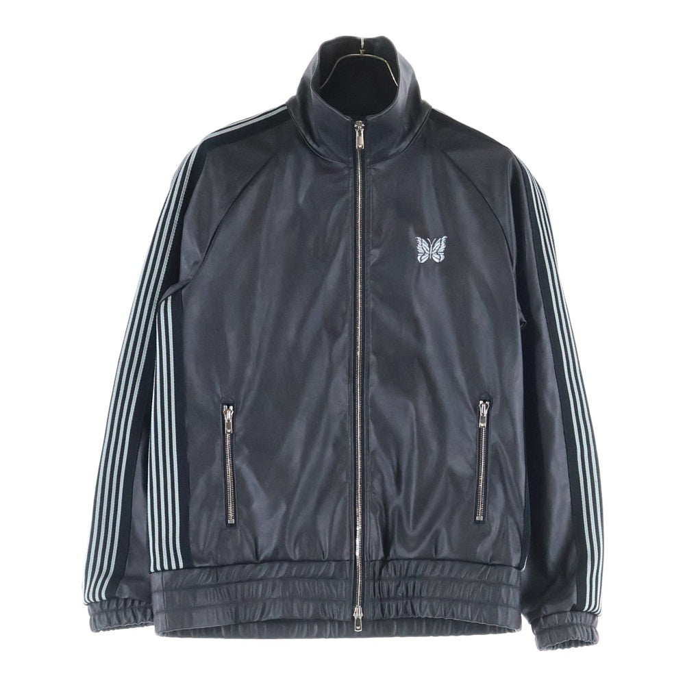 Needles(ニードルス) 25AW Track Jacket LHP別注 フェイクレザー トラックジャケット ブラック RW1574