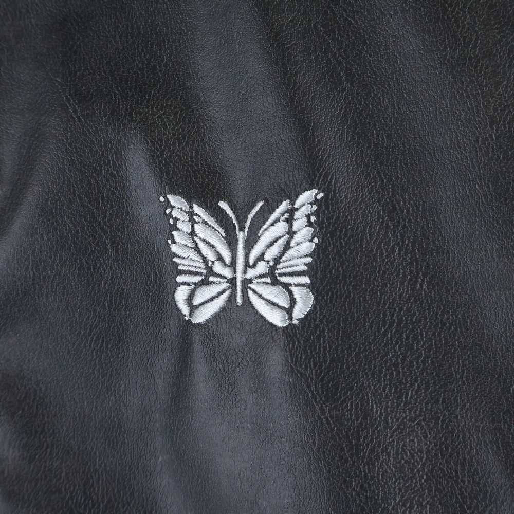 Needles(ニードルス) 25AW Track Jacket LHP別注 フェイクレザー トラックジャケット ブラック RW1574