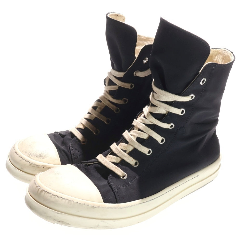 Rick Owens DRKSHDW(リックオウエンス ダークシャドウ) RAMONES ラモーンズ スニーカーズ ハイカットスニーカー キャンバス ブラック