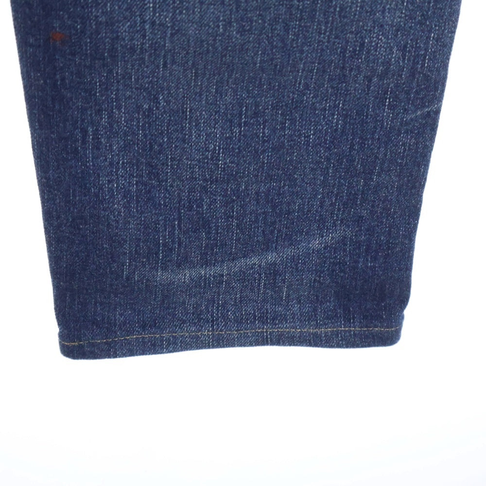 T.M.T(ティーエムティー) STRETCH CRUSH&REPEIR DENIM 5P TAPERED ストレッチ クラッシュ リペア デニムパンツ ストレートパンツ ブルー TPT-F1706