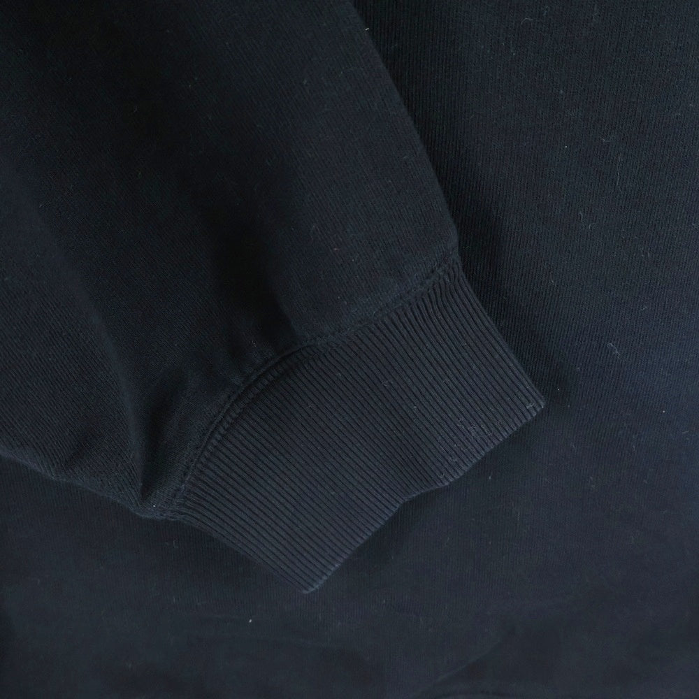 PRADA(プラダ) 23AW トライアングルロゴプレート クルーネック スウェットトレーナーブラック UJL26A