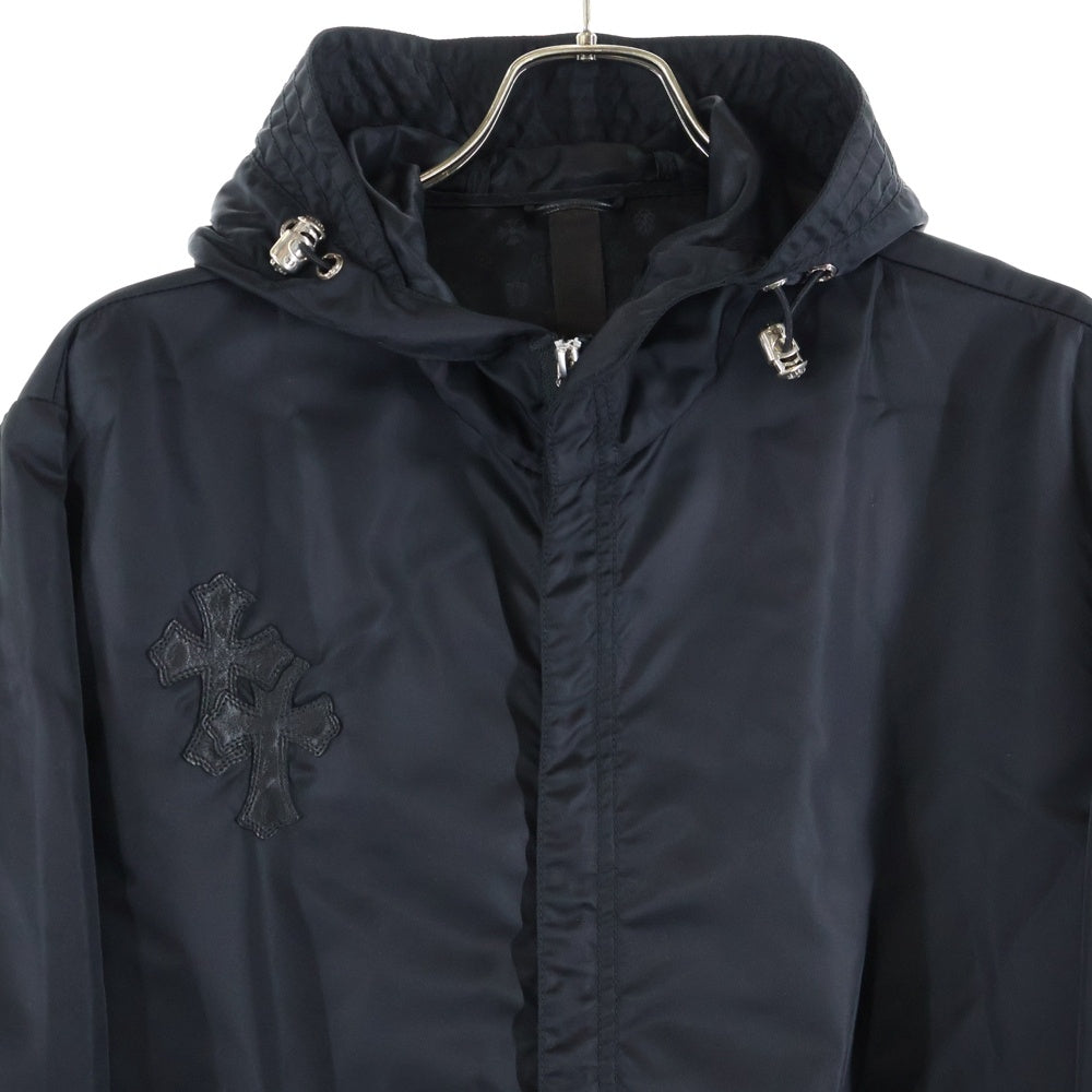 CHROME HEARTS(クロムハーツ) PUDDLES CHプラスパッチ ナイロンコート ロングコート ブラック