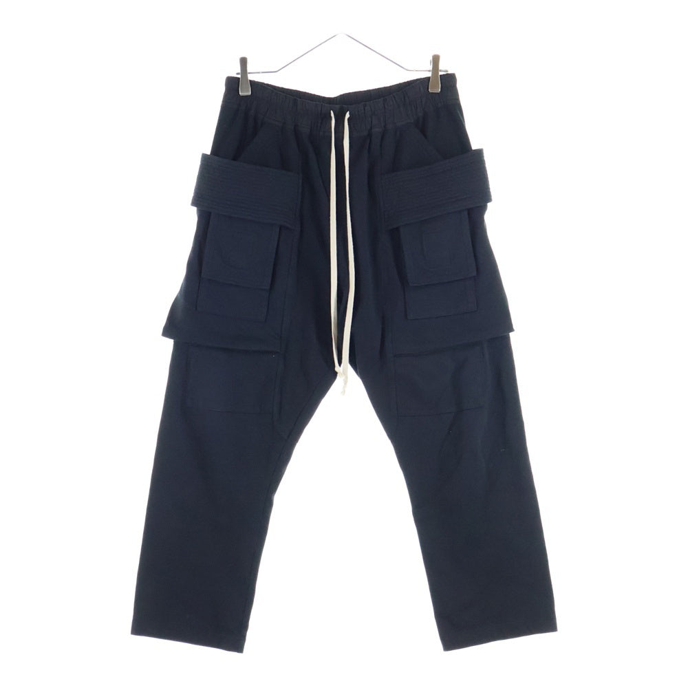 DRKSHDW(ダークシャドウ) 20AW CREATCH CARGO DRAWSTRING クリーチカーゴパンツ ジョガーパンツ ブラック DU20F1371-RIG