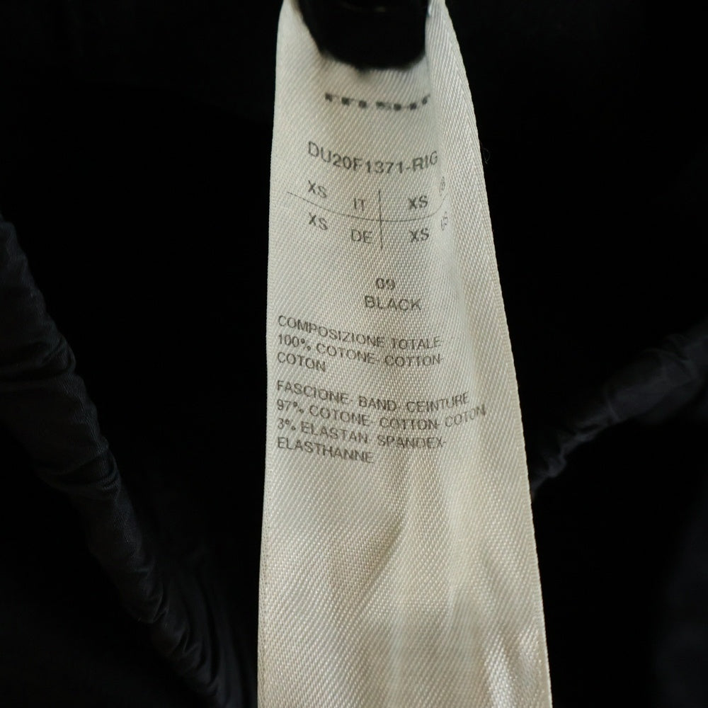 DRKSHDW(ダークシャドウ) 20AW CREATCH CARGO DRAWSTRING クリーチカーゴパンツ ジョガーパンツ ブラック DU20F1371-RIG