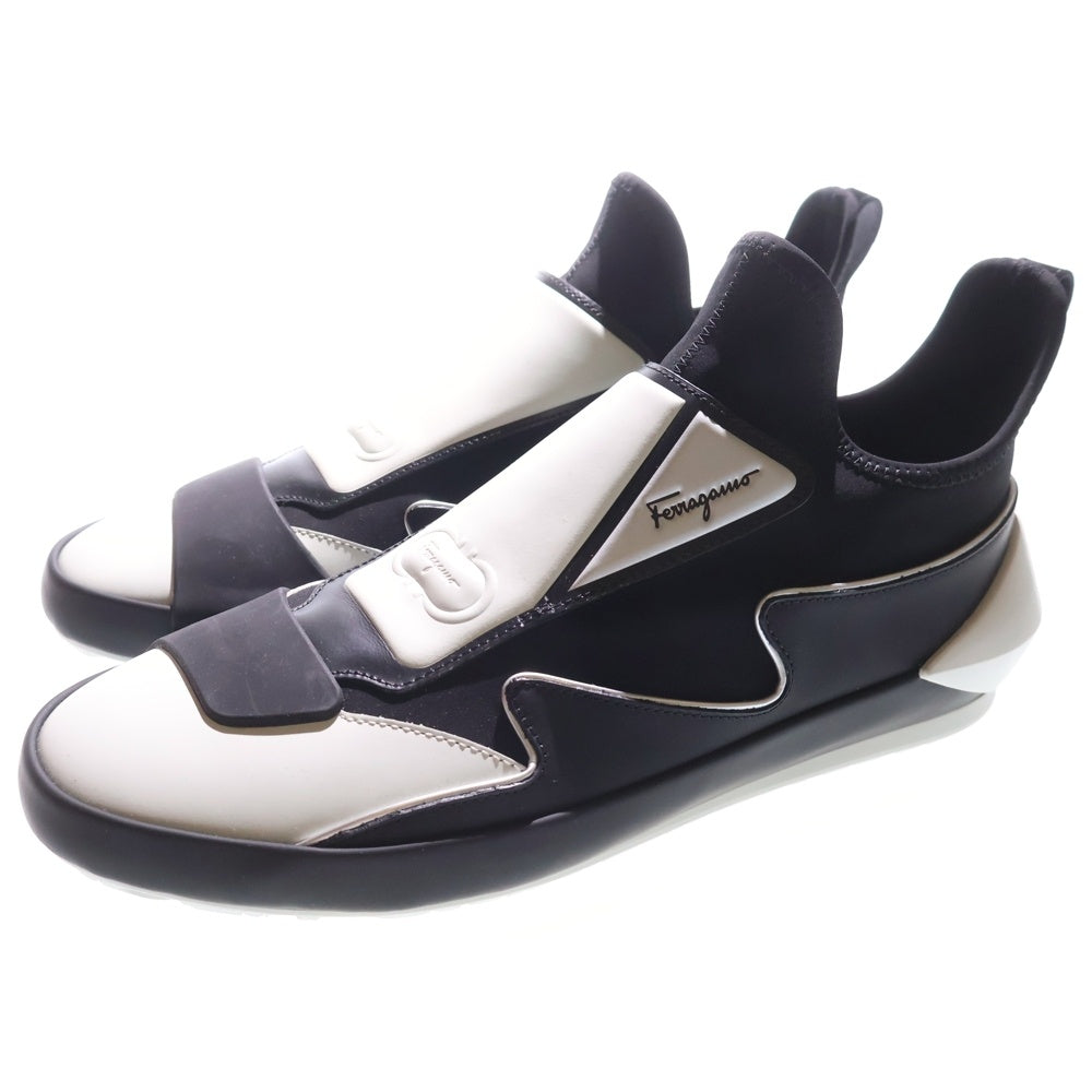 Salvatore Ferragamo(サルヴァトーレ フェラガモ) NILE ガンチーニローカットスニーカー シューズ ホワイト/ブラック 749222