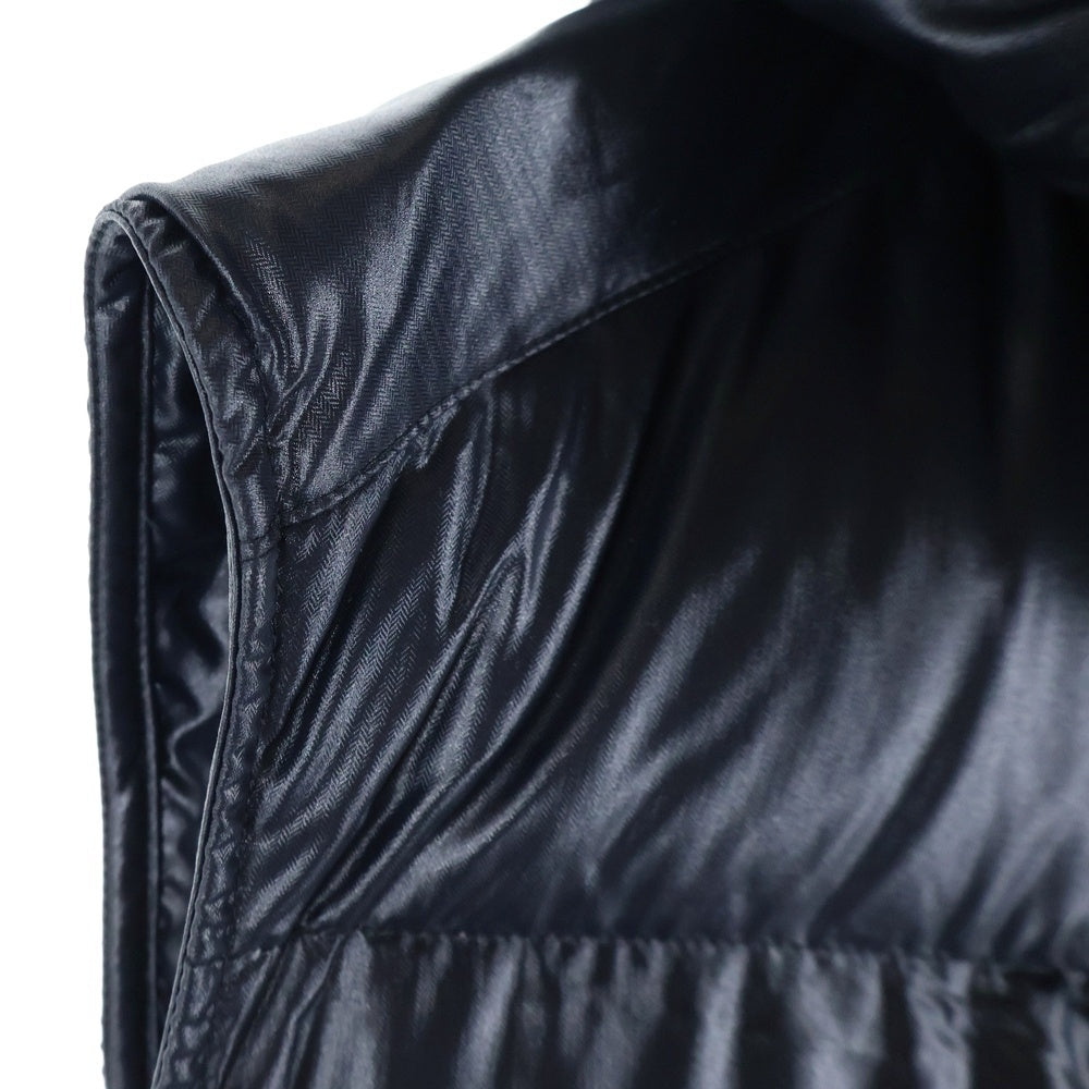 HERMES(エルメス) ナイロン フード付きノースリーブダウンベスト キルティングベスト ブラック