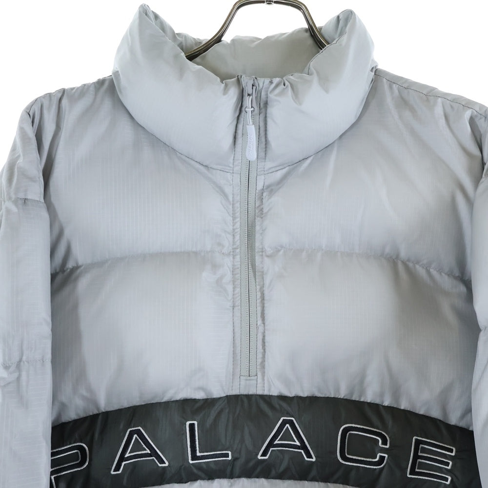 Palace Skateboards(パレススケートボーズ) RIPSTOP ARC PUFFA フロントロゴ ダウンジャケット グレー