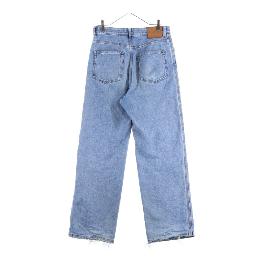 LOEWE(ロエベ) アナグラム ボタンフライジーンズ バギーデニム インディゴブルー H526Y11W59