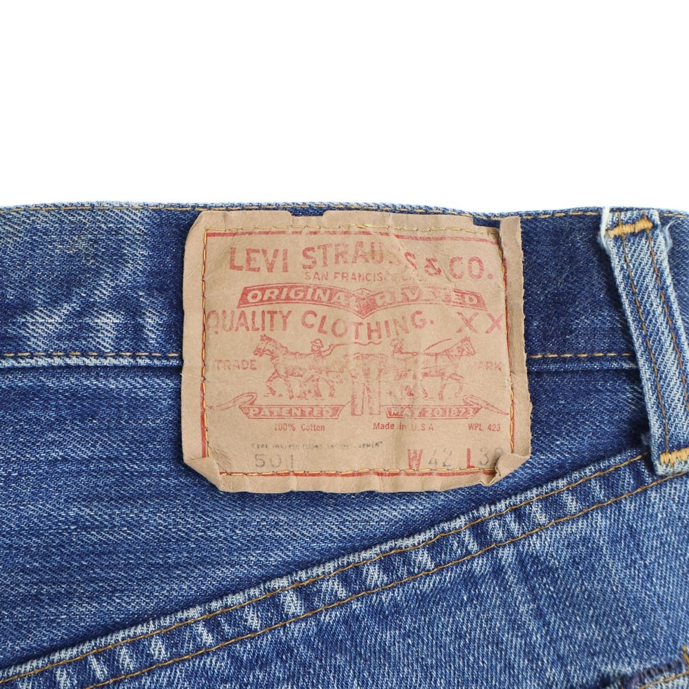 Levi's(リーバイス) 70s VINTAGE 501 66前期 ボタン裏刻印6 ボタンフライデニムパンツ インディゴ
