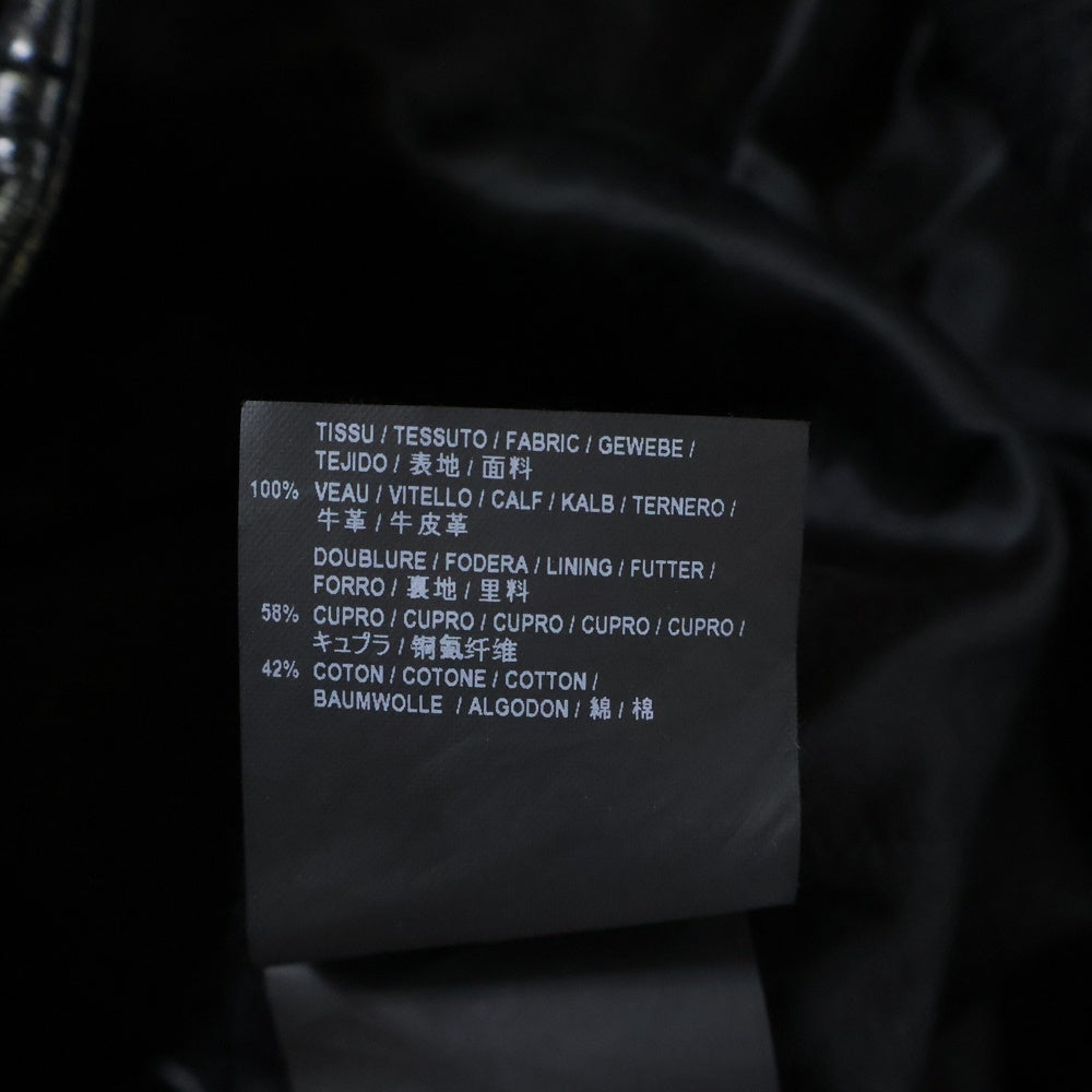 SAINT LAURENT PARIS(サンローランパリ) 17SS L17 ヴィンテージ加工スタープリントライダースレザージャケット ブラック 455923 Y5QD1