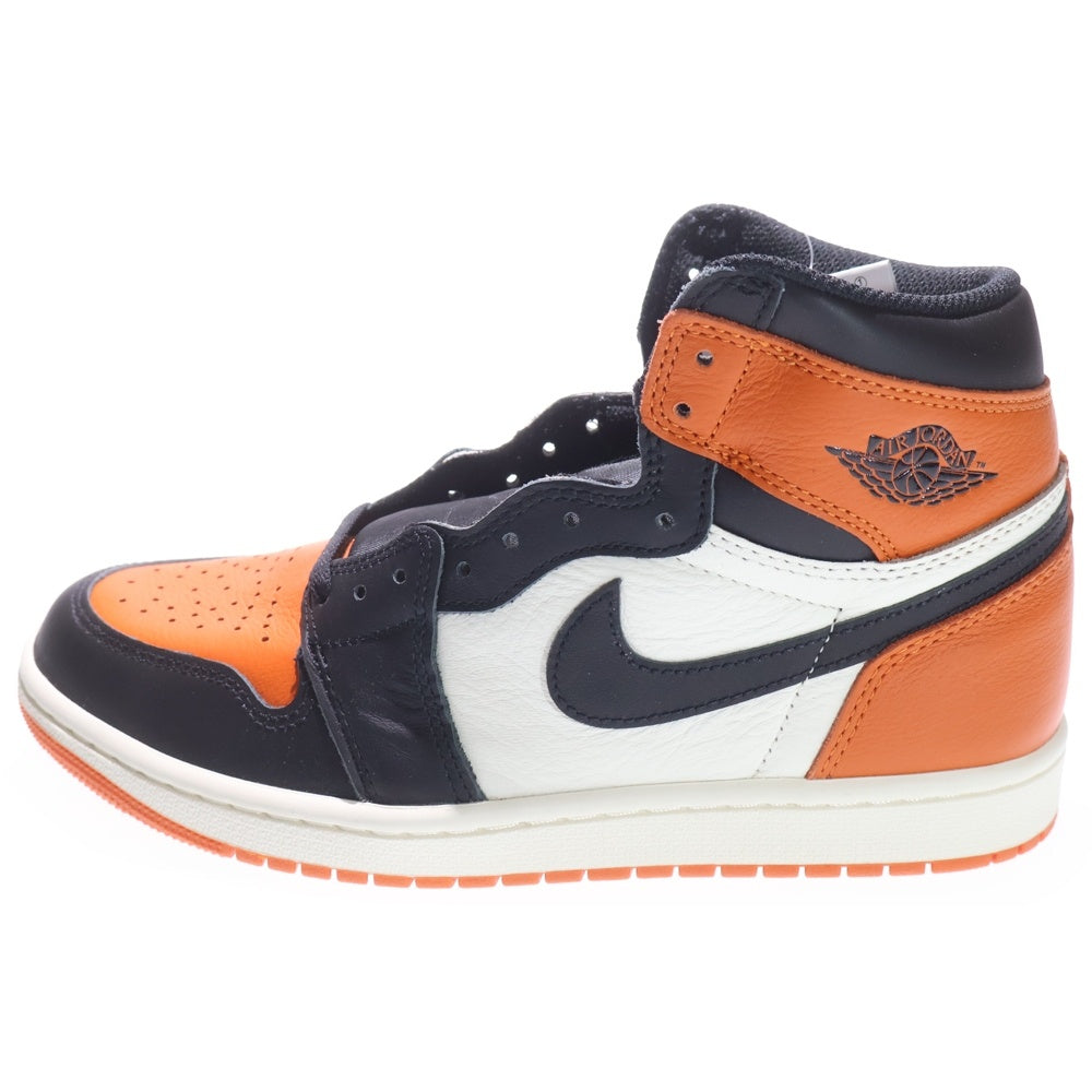 NIKE(ナイキ) AIR JORDAN 1 RETRO HIGH OG SHATTERED BACKBOARD エア ジョーダン 1 レトロ シャッタードバックボード ハイカットスニーカー オレンジ US8.5/26.5 DZ5485-008