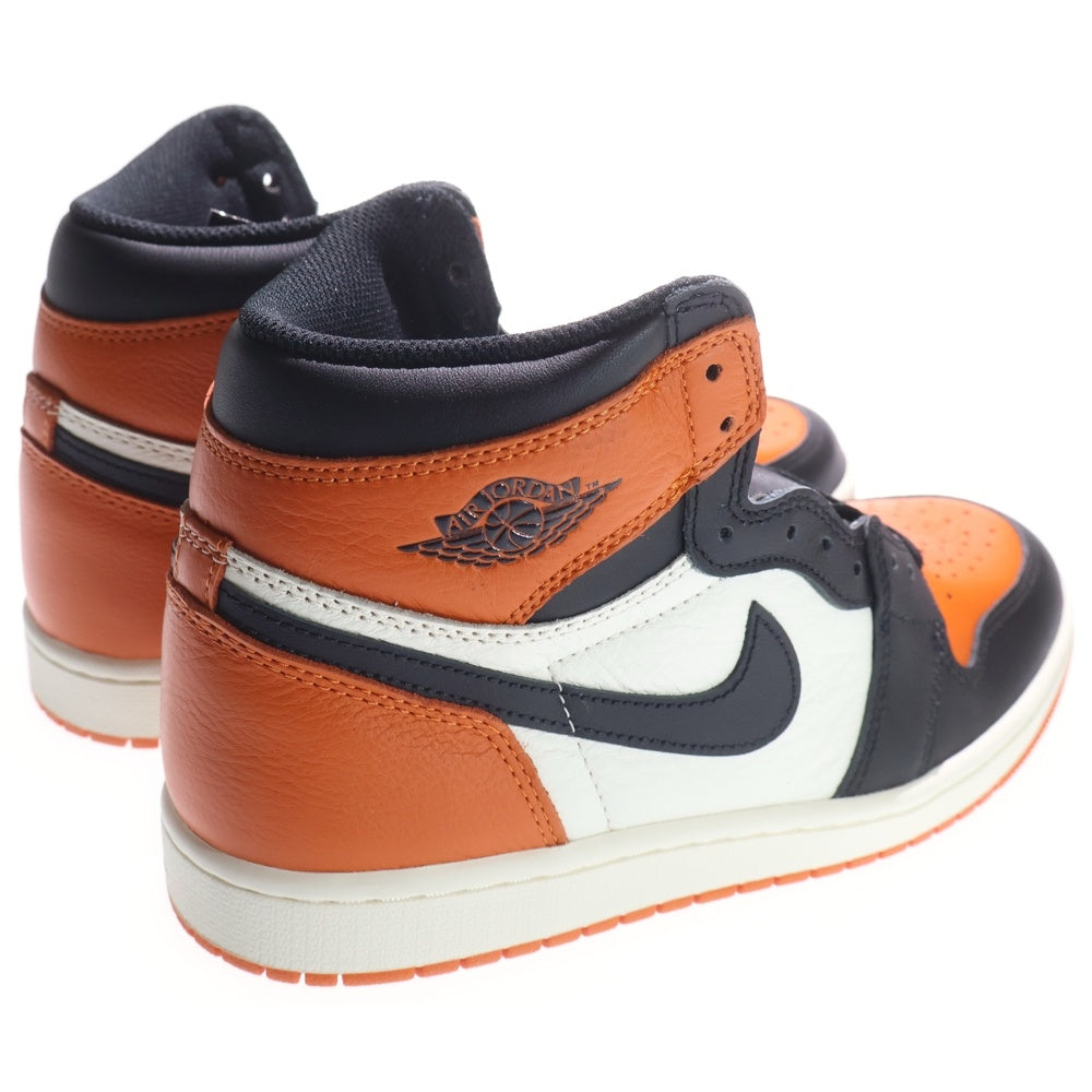 NIKE(ナイキ) AIR JORDAN 1 RETRO HIGH OG SHATTERED BACKBOARD エア ジョーダン 1 レトロ シャッタードバックボード ハイカットスニーカー オレンジ US8.5/26.5 DZ5485-008