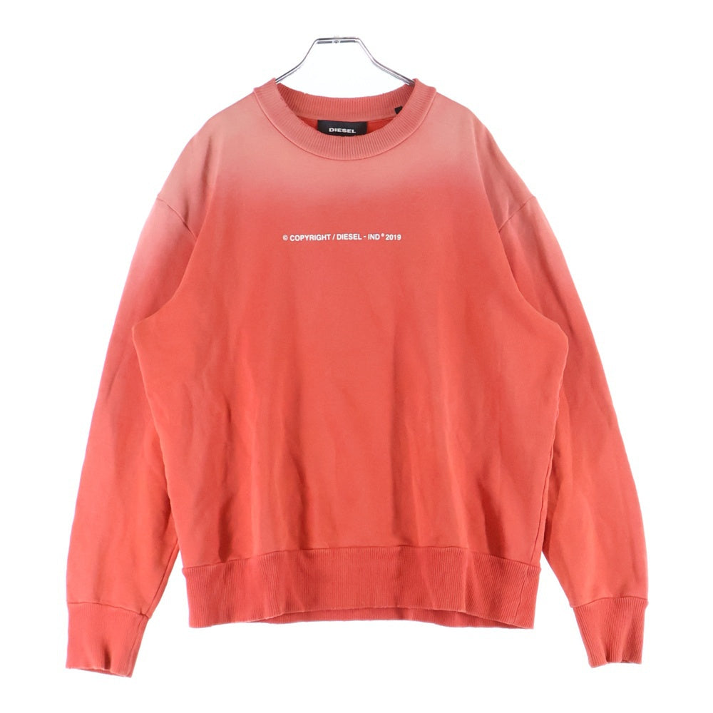 DIESEL(ディーゼル) グラデーション クルーネックスウェット トレーナー ピンク