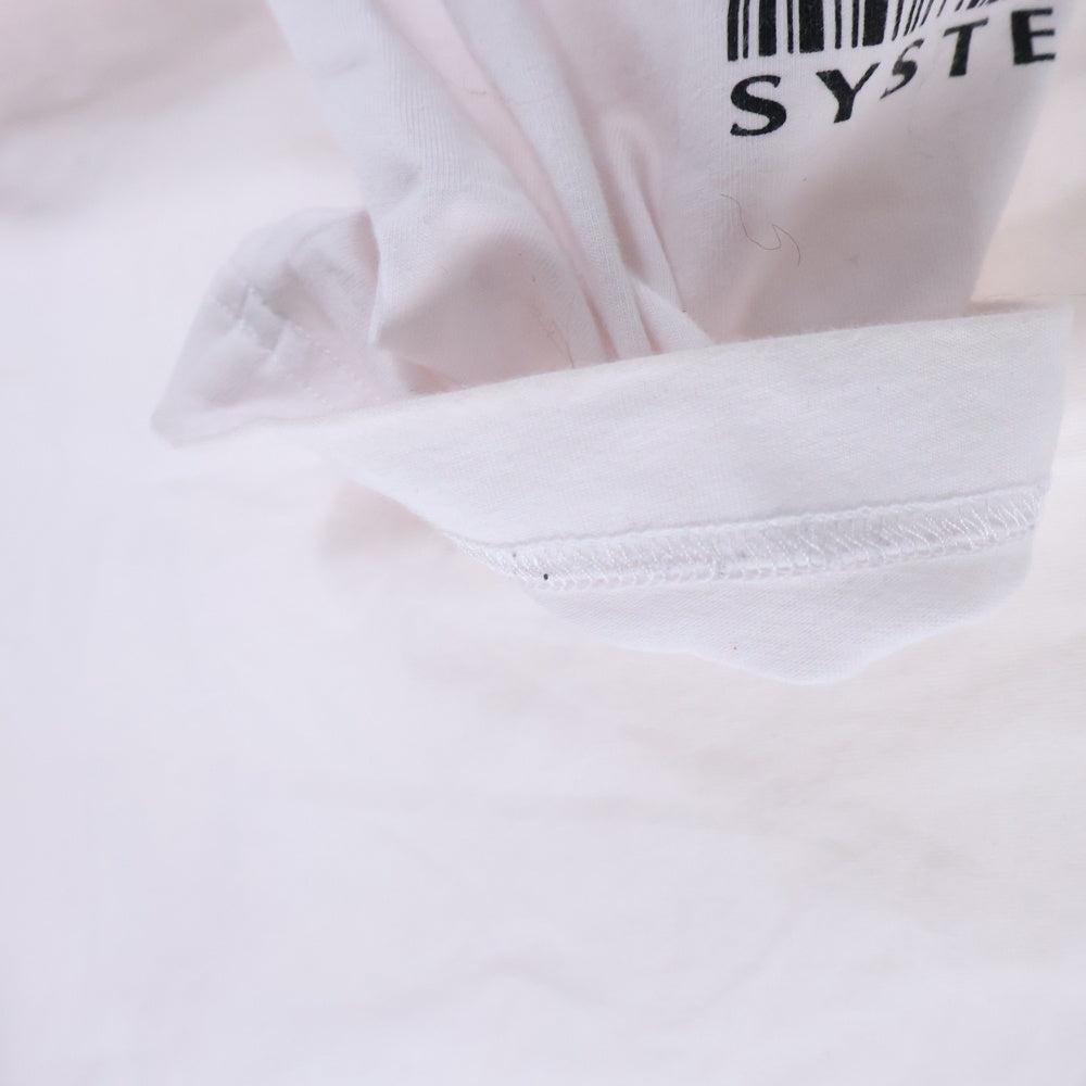 VETEMENTS(ヴェトモン) アームプリント 長袖Tシャツ ロンT カットソー ホワイト VL12TR300W