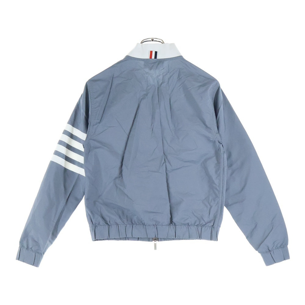 THOM BROWNE(トムブラウン) 4BARプリント ナイロンボンバージャケット グレー MJT152A-04429035