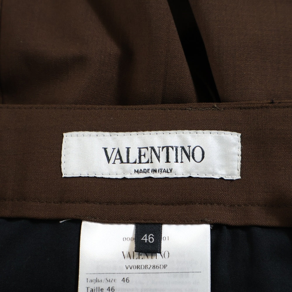 VALENTINO(ヴァレンティノ) ウール1タックトラウザーショーツ パンツ ブラウン VV0RDB286DP