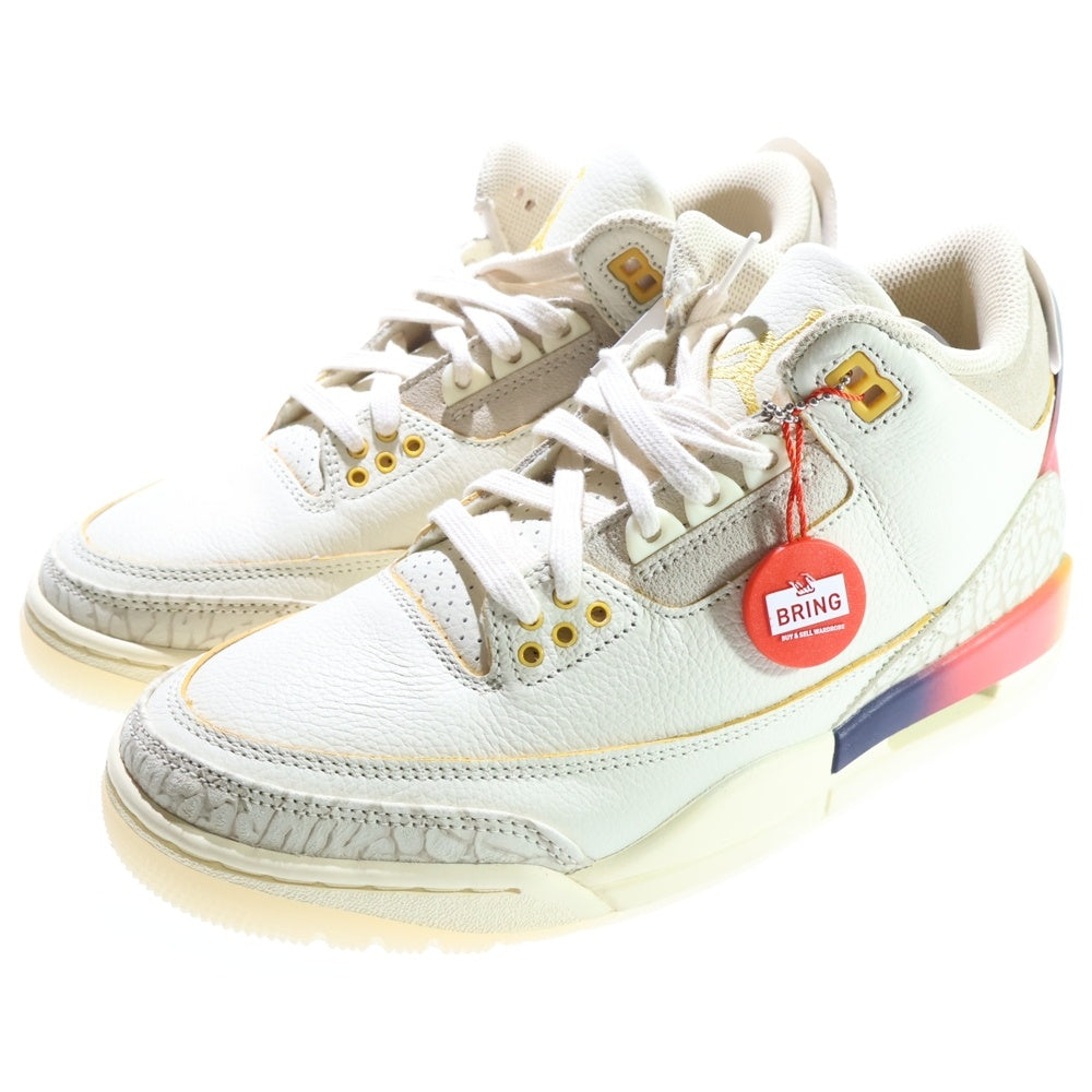 NIKE(ナイキ) ×J Balvin AIR JORDAN 3 RETRO SUNSET J バルヴィン ジョーダン3 ハイカットスニーカー サンセット セイル US6/24cm