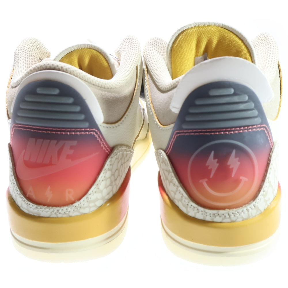 NIKE(ナイキ) ×J Balvin AIR JORDAN 3 RETRO SUNSET J バルヴィン ジョーダン3 ハイカットスニーカー サンセット セイル US6/24cm