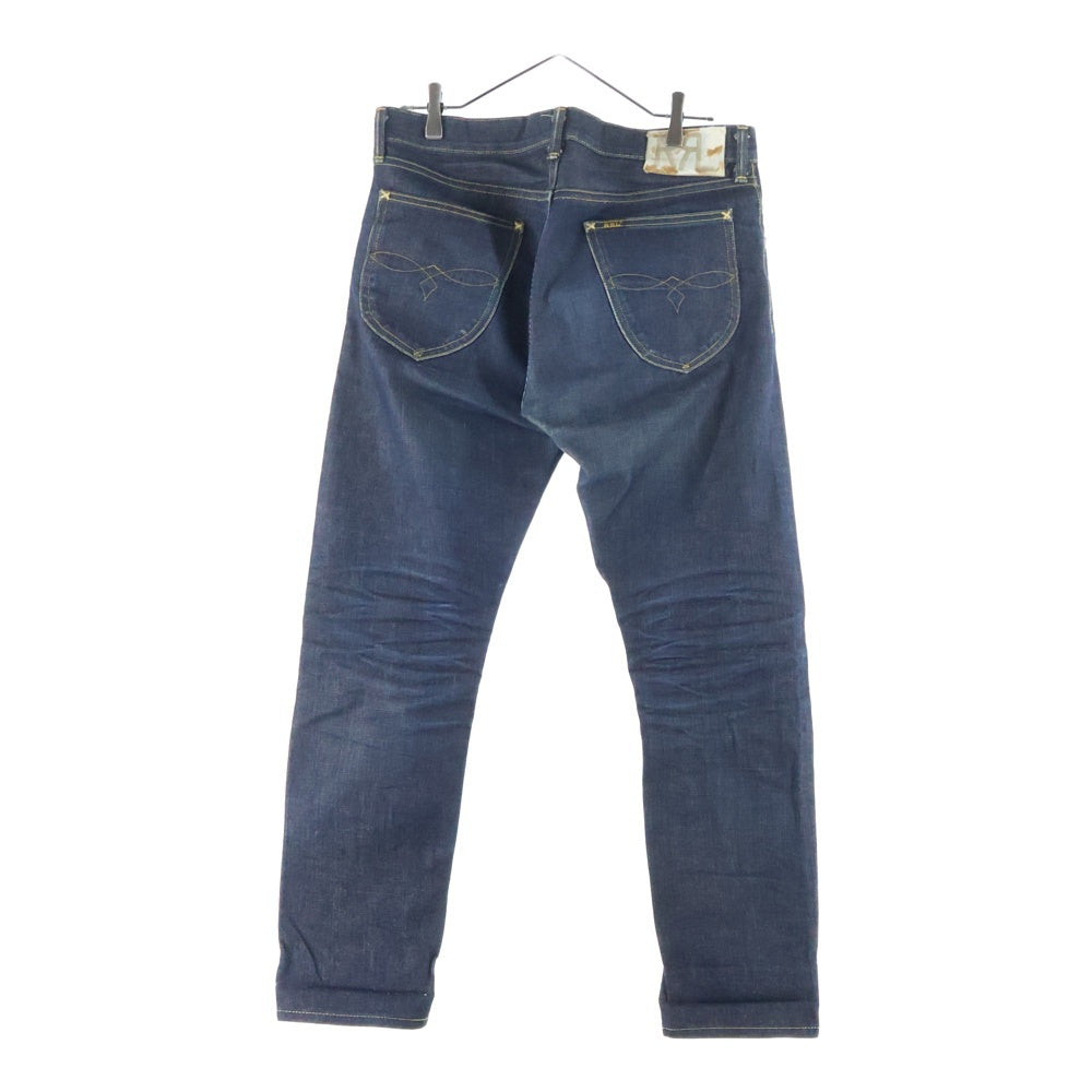 RRL(ダブルアールエル) ストレートデニムパンツ 前ロゴ刺繍デニムパンツ インディゴ 782710732001