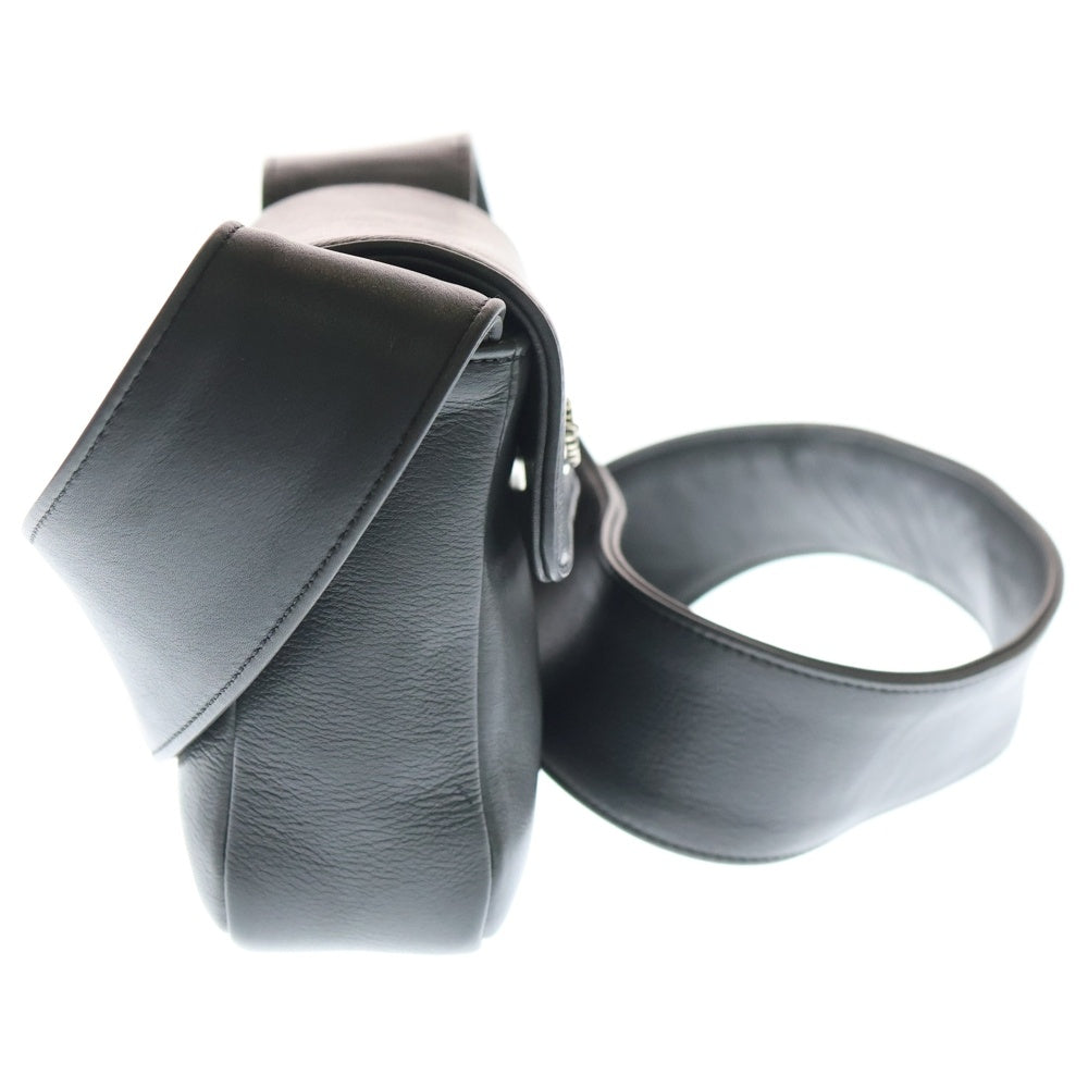 CHROME HEARTS(クロムハーツ) HOT POT ホットポット フローラルボールボタン レザーショルダーバッグ ブラック