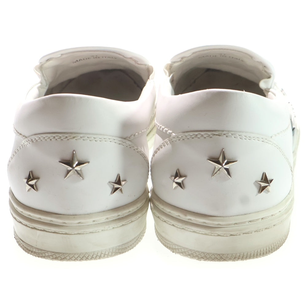 JIMMY CHOO(ジミーチュウ) スタースタッズ ローカットシューズ スリッポン ホワイト