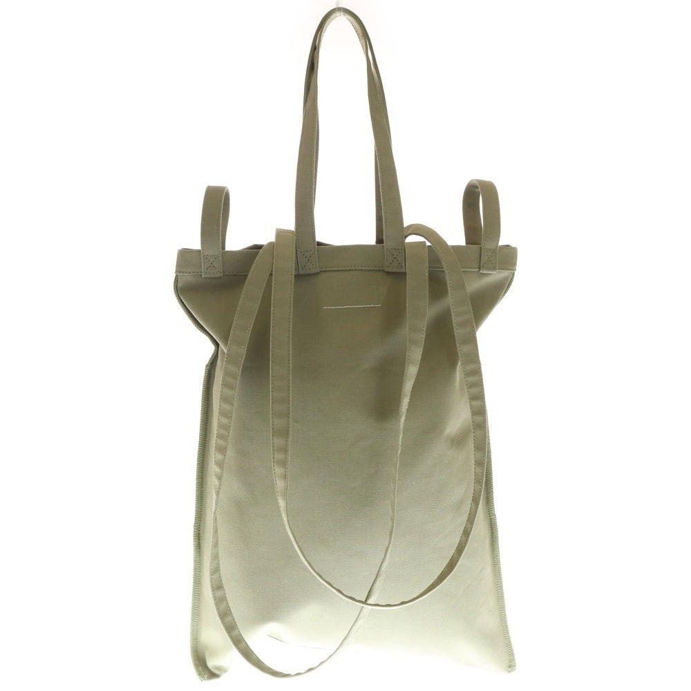 MM6 Maison Margiela(エムエムシックスメゾンマルジェラ) 3WAY トートバッグ ハンドバック キャンバス生地 ベージュ SB5WC0002