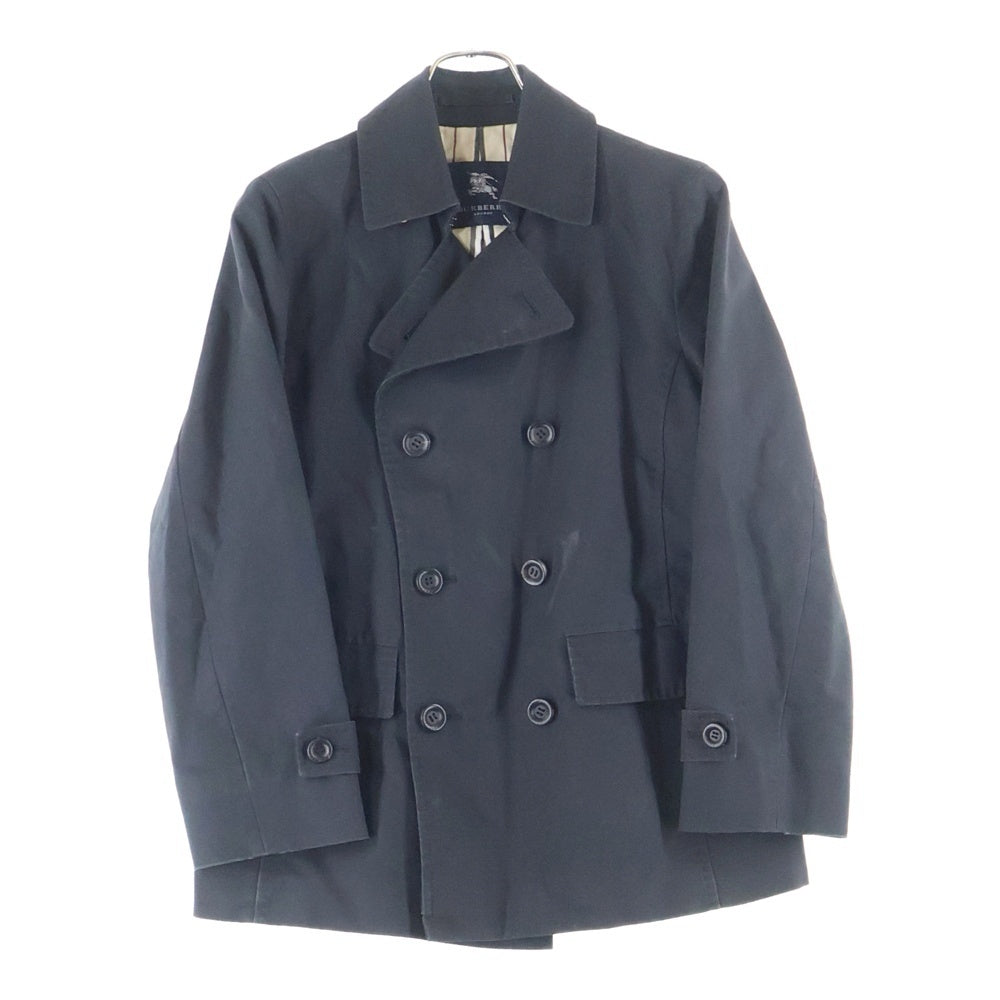 BURBERRY(バーバリー) Pコート 裏地チェック柄ジャケット ブラック FD216-09